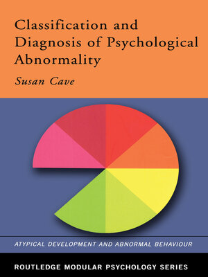 cover image of Classification and Diagnosis of Psychological Abnormality